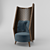 Elegant Oriental Chair 3D model small image 1