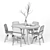 Modern Crate & Barrel Table 3D model small image 3