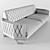 Cucci Sofa: Modern Comfort from Turkey 3D model small image 2