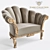 Elegant Jumbo Classic Armchair 3D model small image 1