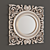 Custom Carved Frame Mirror - 500x470mm 3D model small image 1