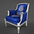 Timeless Armchair Beauty 3D model small image 1