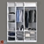 Stylish PAX Wardrobe - Organize in Style 3D model small image 1