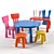 Stylish and Sturdy Ikea Mammut Furniture 3D model small image 1