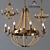 Rattan Rope Chandelier - Industrial Loft Lighting 3D model small image 1