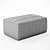 Elegant Chelsea Leather Ottoman 3D model small image 3