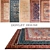 DOVLET HOUSE Carpets Set (Part 192) - 5-Piece Collection 3D model small image 1