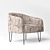 Luxury Strasbourg Armchair 3D model small image 2