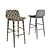 Elegant Lapi Barstool: Height 101cm, Width 50cm, Depth 48cm 3D model small image 2