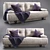 Stylish and Comfy Sofabed for Modern Apartments 3D model small image 1