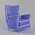 Tren Armchair, Manuel Barbero's Icon 3D model small image 3