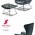 Freifrau Leya Wingback Chair 3D model small image 2