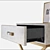 Elegant Ostrich Bedside Table: Babette 3D model small image 2