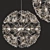 Norbic Crystal Flower Chandelier 3D model small image 1