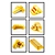 Golden Bars Poster Set 3D model small image 1