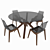 Classic Italian Design Table Set: Calligaris Mikado 3D model small image 1