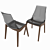 Classic Italian Design Table Set: Calligaris Mikado 3D model small image 2