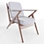 Sleek Modern Chair: A Stylish Seating Solution 3D model small image 1