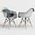 Patchwork Style Chair: Eames DAW 3D model small image 1