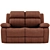 Plush Comfort Recliner 3D model small image 1