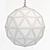 Elegant Aged Iron Pendant Light 3D model small image 3