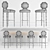Elevate your bar with our stylish counter and chair 3D model small image 2