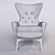 Pearsall Designer Armchair 3D model small image 3