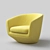 Modern Evolution of Comfort: U Turn Armchair 3D model small image 1