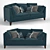 Stockholm Sofa Cushions: Modern Comfort by IKEA 3D model small image 1