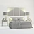 Bolzan Letti Maison: Elegant Italian Bed Set 3D model small image 2