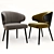 Elegant Aston Little Armchair 3D model small image 1