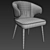 Elegant Aston Little Armchair 3D model small image 2