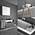 Quattro.Zero Washbasin: Sleek Design, Premium Materials 3D model small image 1