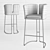 Sleek Modern Bar Chair 3D model small image 2