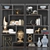 Gold Buddha Sculpture Rack with Decor 3D model small image 1