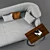 Ultra-Modern Cassina Super Beam Sofa 3D model small image 2