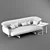Ultra-Modern Cassina Super Beam Sofa 3D model small image 3