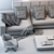 Modern Minotti Set 15: Sofa, Ottoman, Chair & More 3D model small image 3