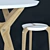Transforming Table: Boulon Blanc 3D model small image 2