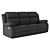 Premium Recliner Sofa: Robert 3D model small image 1