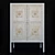Modern White Metal & Wood Sideboard: Maisons du Monde Mambok 3D model small image 1