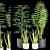 27 Plant Set with Beautiful Pot 3D model small image 1