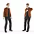 Stylish Jacket for Young Men 3D model small image 1