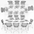 Elegant Dining Set: Eichholtz Chair, Table & Serveware 3D model small image 3