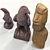 Wooden Statuette Collection: Moai, Eagle, Tucan 3D model small image 2
