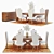 Elegant Christopher Guy Dining Set 3D model small image 1
