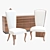 Elegant Christopher Guy Dining Set 3D model small image 2