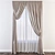 Elegant Sheer Curtain: Timeless Beauty 3D model small image 1