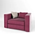 Pillopipe Inspired Armchair: Modern Comfort 3D model small image 2