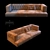 McQUEEN - Classic Wooden Frame Sofa 3D model small image 1